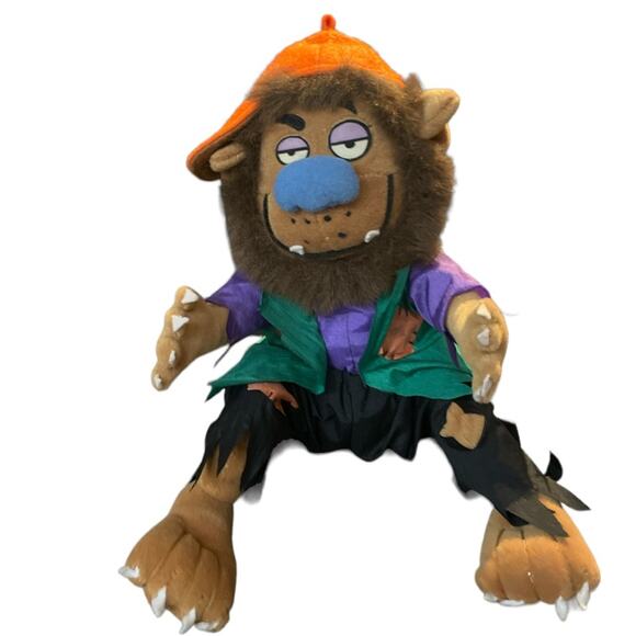 Vintage 1997 12” Monster Bash Werewolf Bad To The Bone Plush - Picture 1 of 6
